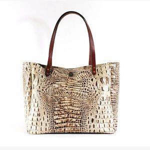 South Life Crocodile Leather bag